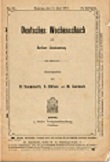 DEUTSCHES WOCHENSCHACH / 1906 vol 22, no 23